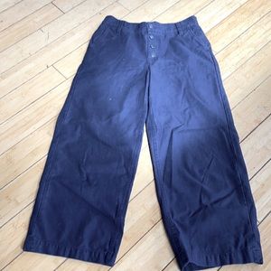 Cropped high rise pants